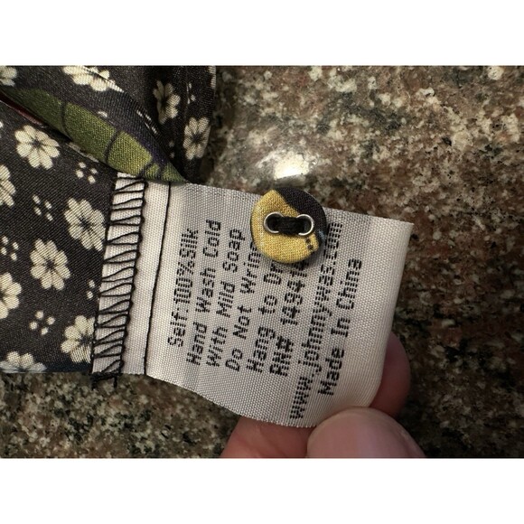 Johnny Was silk Fagan Josie Boho Silk Button Down Top Blouse Shirt,Multi Size M - Picture 6 of 13